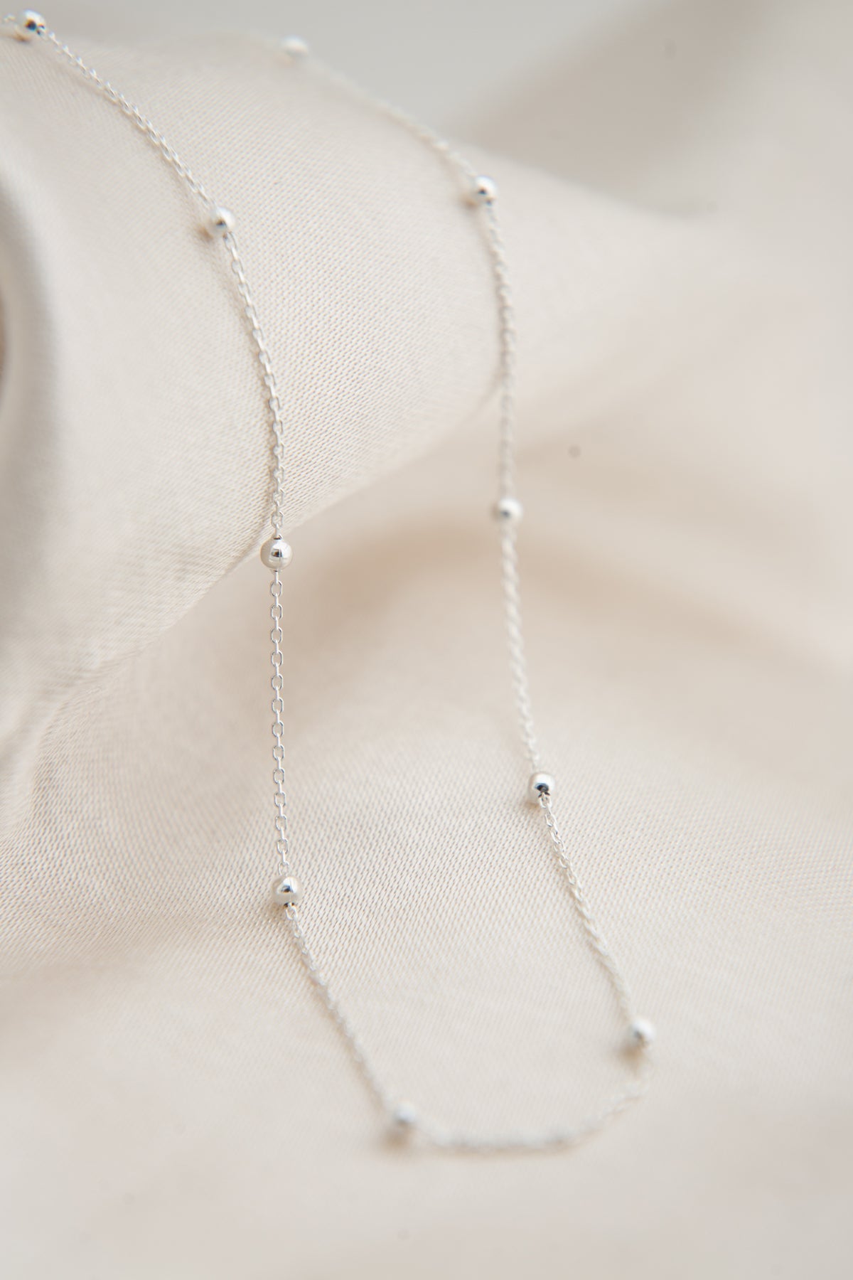 Wholesale Women's Ball Chain Model 925 Sterling Silver Necklace