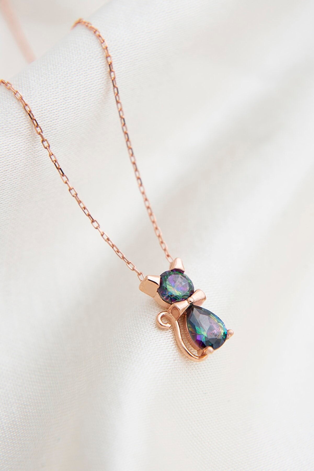 Wholesale Women's Cat Model 925 Sterling Silver Necklace