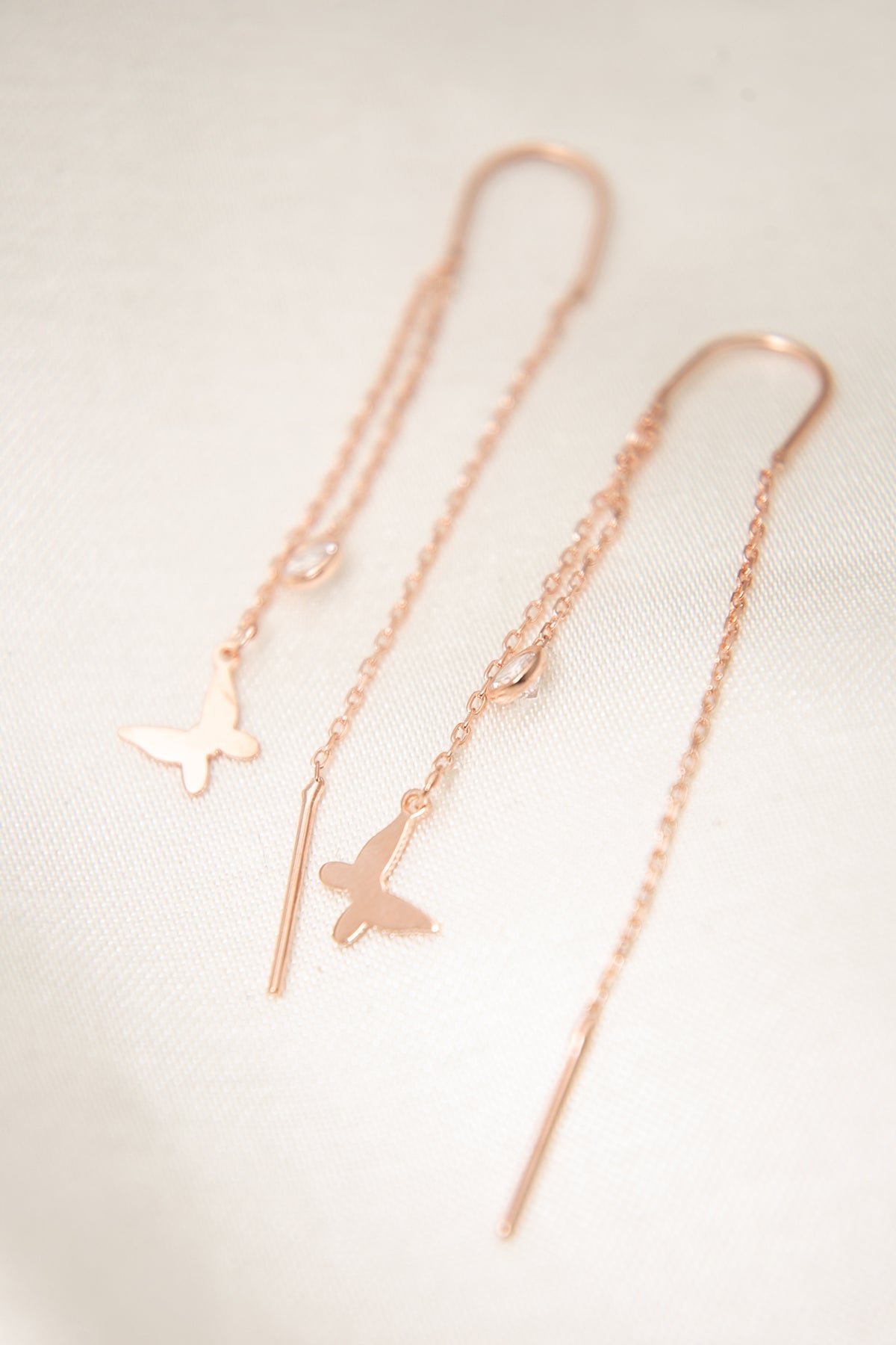 Wholesale Women's Butterfly Model 925 Sterling Silver Earrings