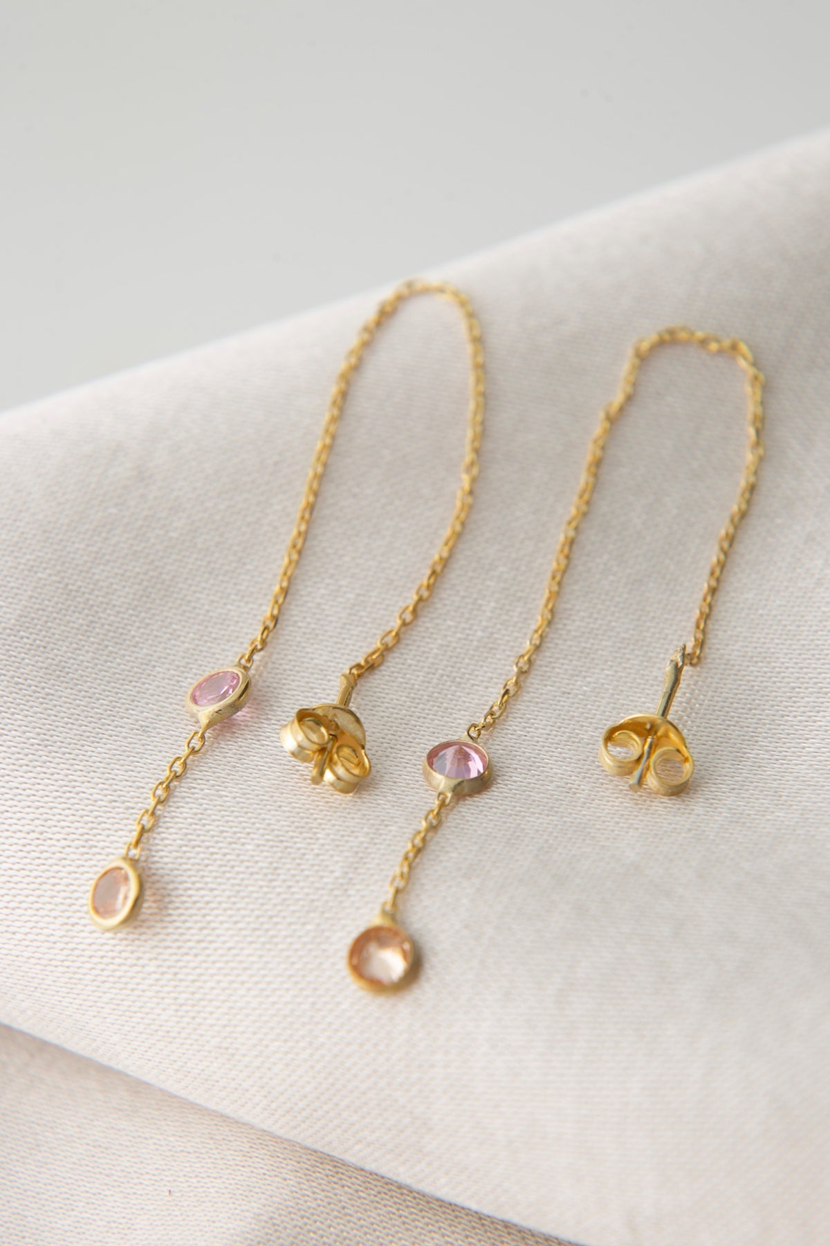 Wholesale Women's 925 Sterling Silver Chain Earrings with Stones