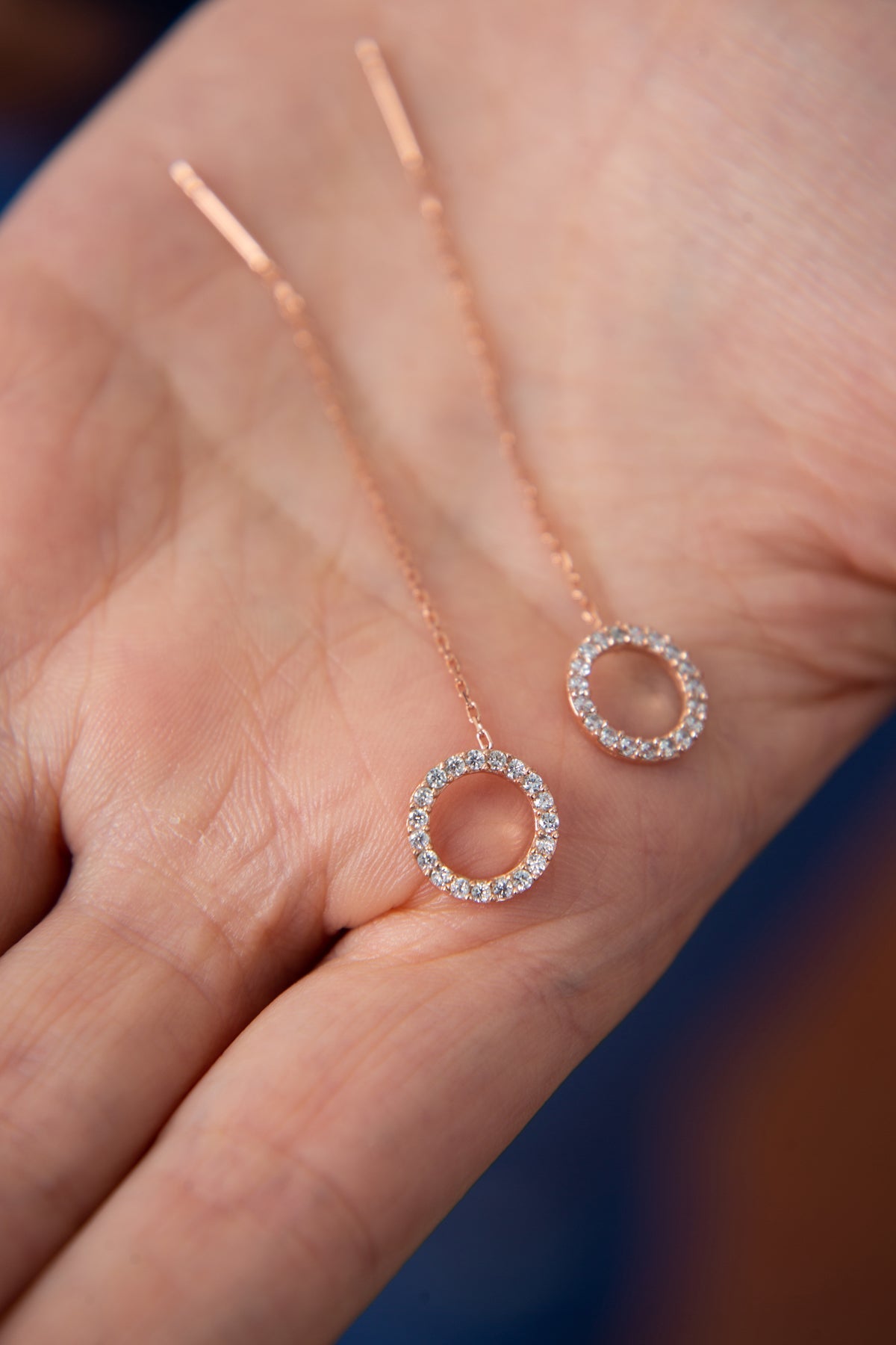 Wholesale Women's Dangle Hoop Model 925 Sterling Silver Earrings