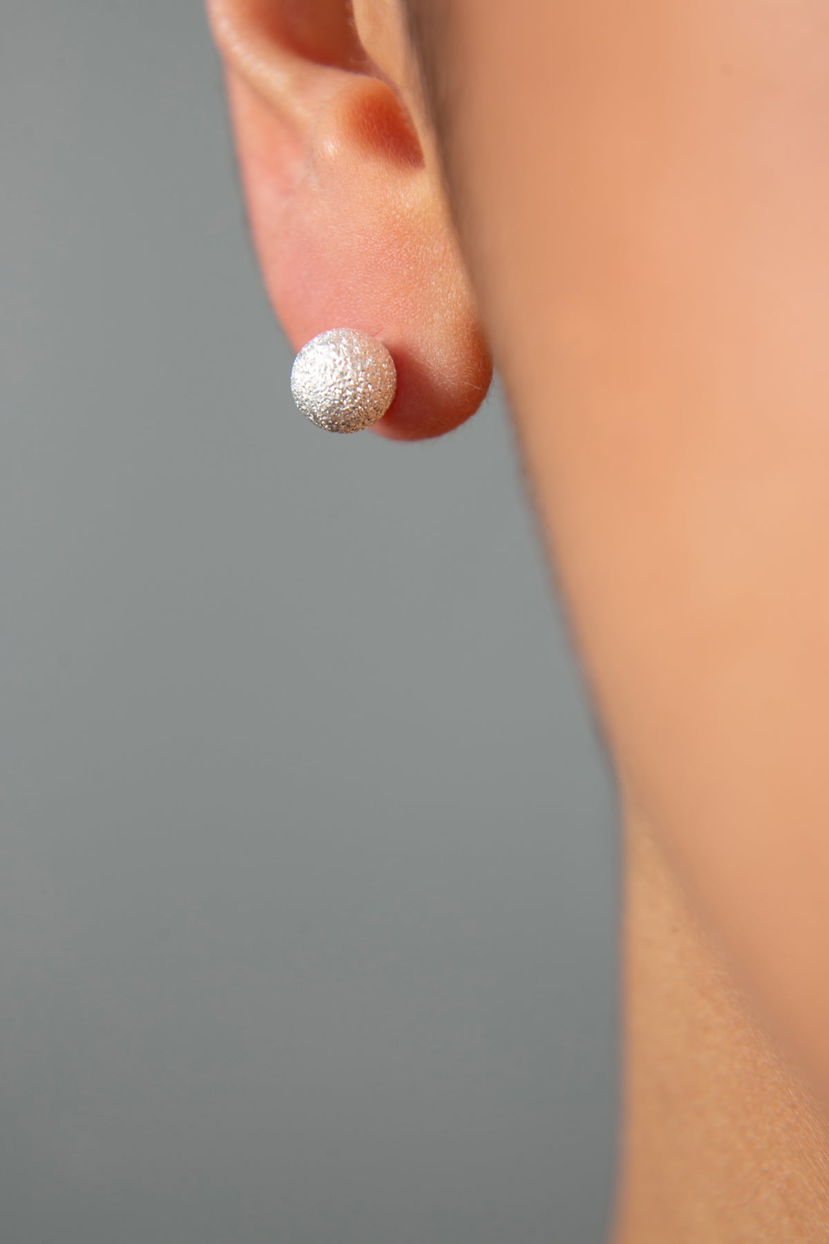 Wholesale Women's 925 Sterling Silver Ball Earrings with Zirconia