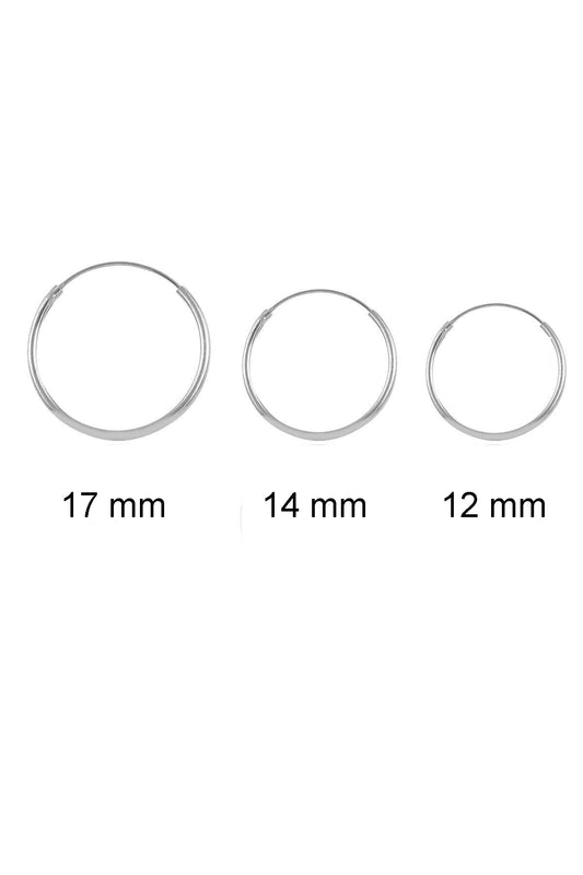 Wholesale Women's 925 Sterling Silver Hoop Earrings