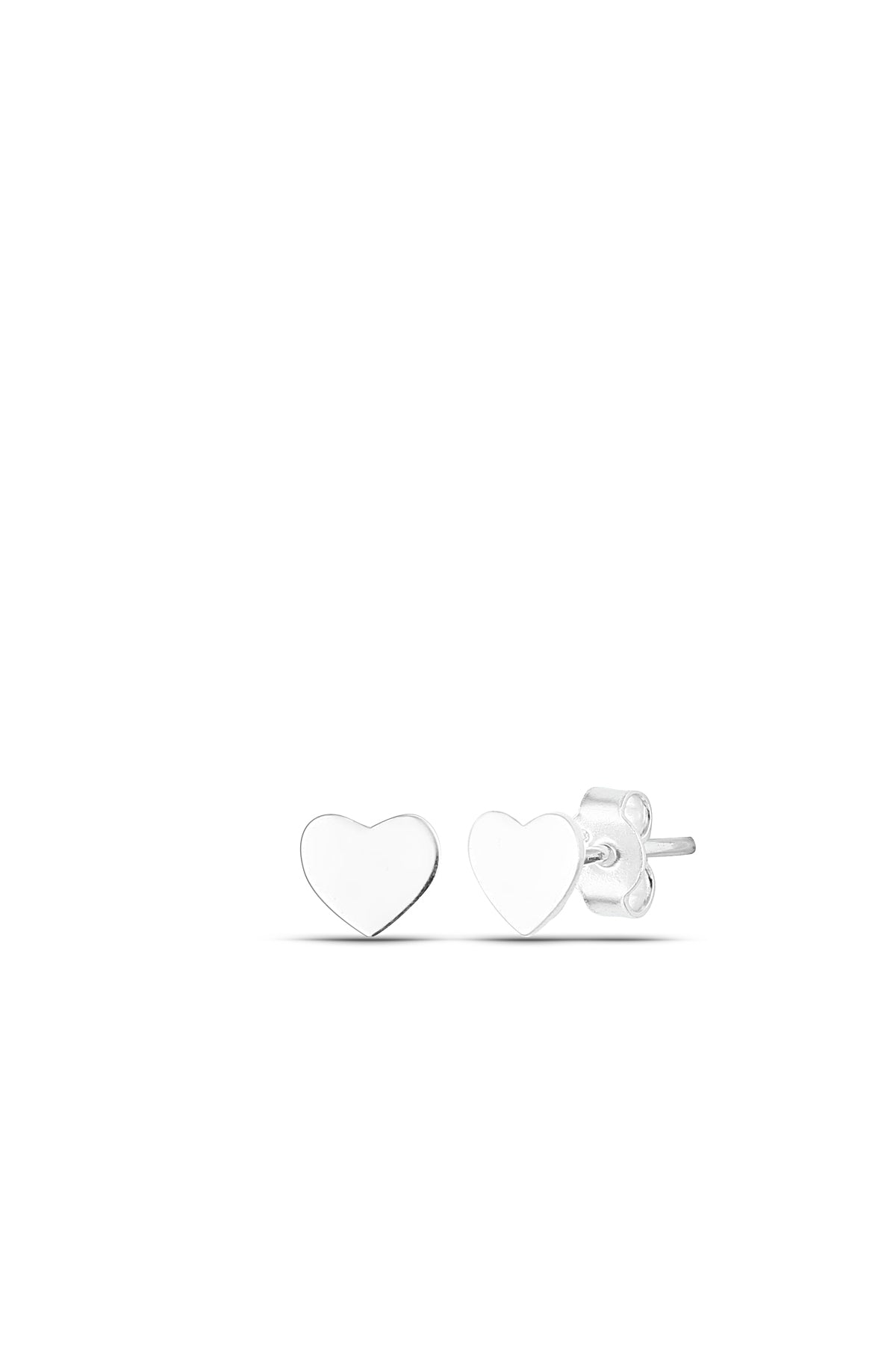Wholesale Women's 925 Sterling Silver Heart Earrings with Rhodium Plating