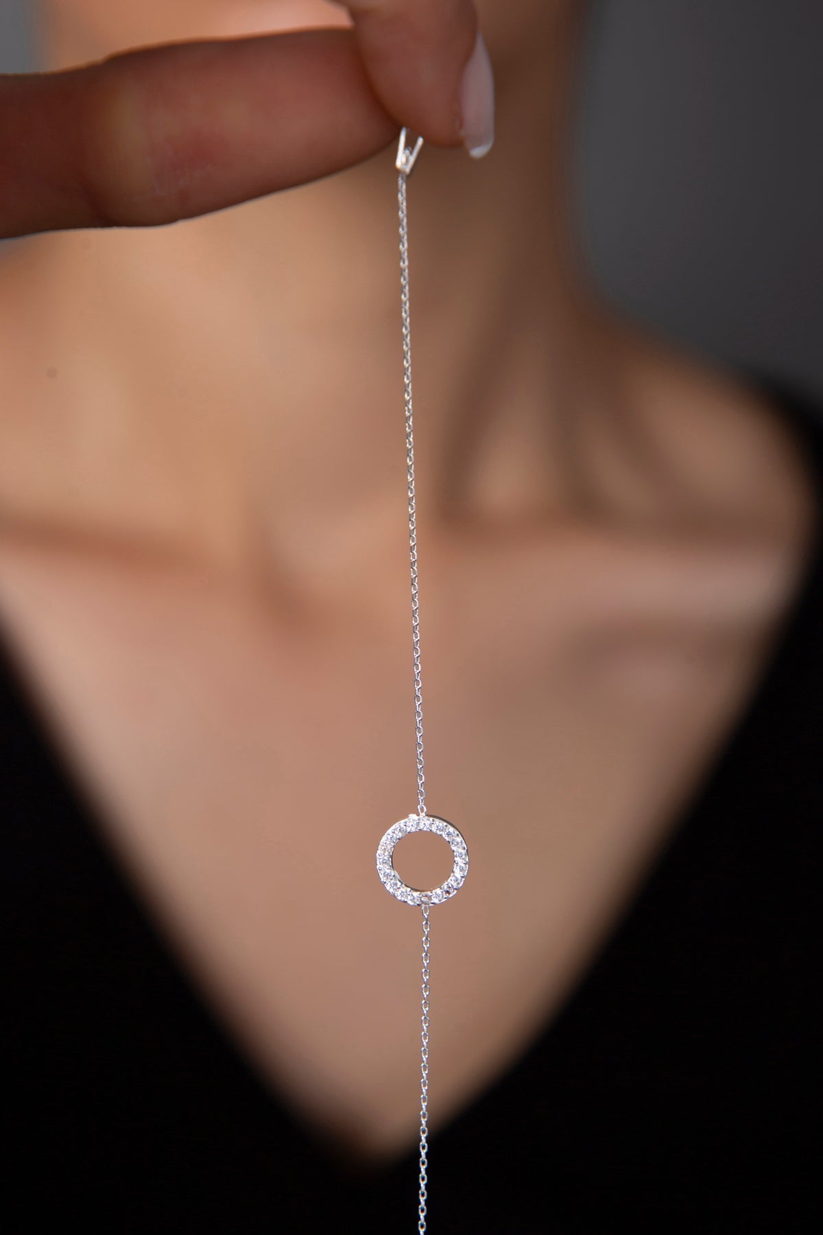 Wholesale Women's Hoop Model 925 Sterling Silver Bracelet