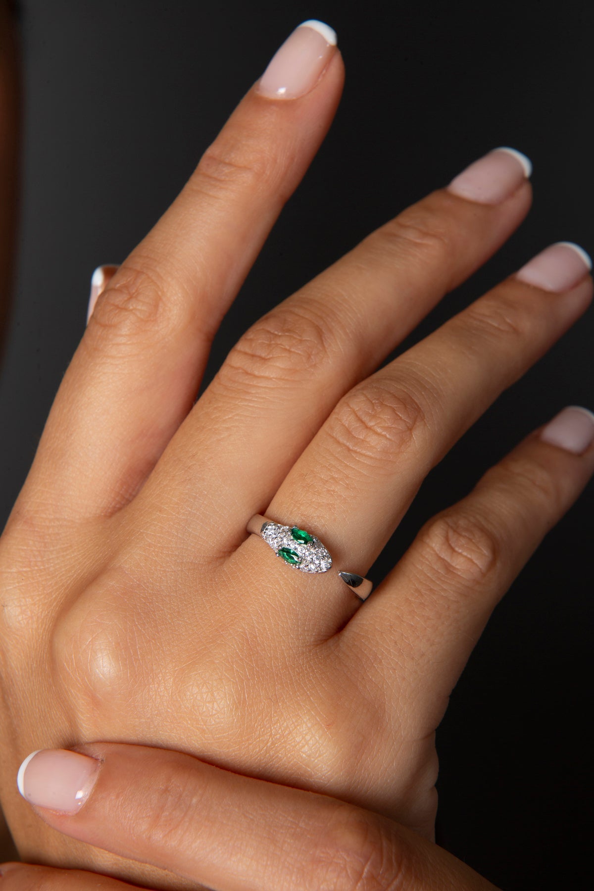 Wholesale Women's Snake Model 925 Sterling Silver Ring