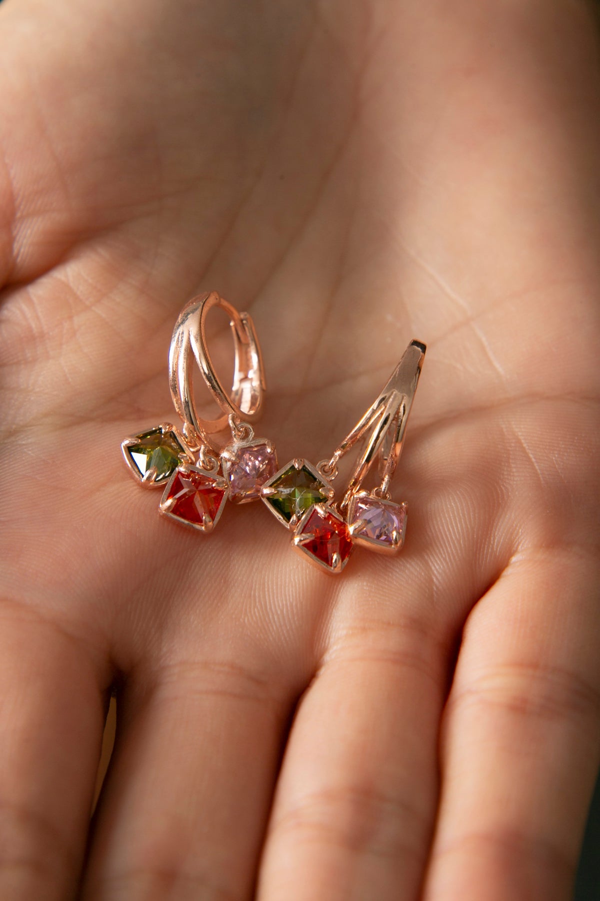 Wholesale Women's 925 Sterling Silver Drop Earrings with Stones