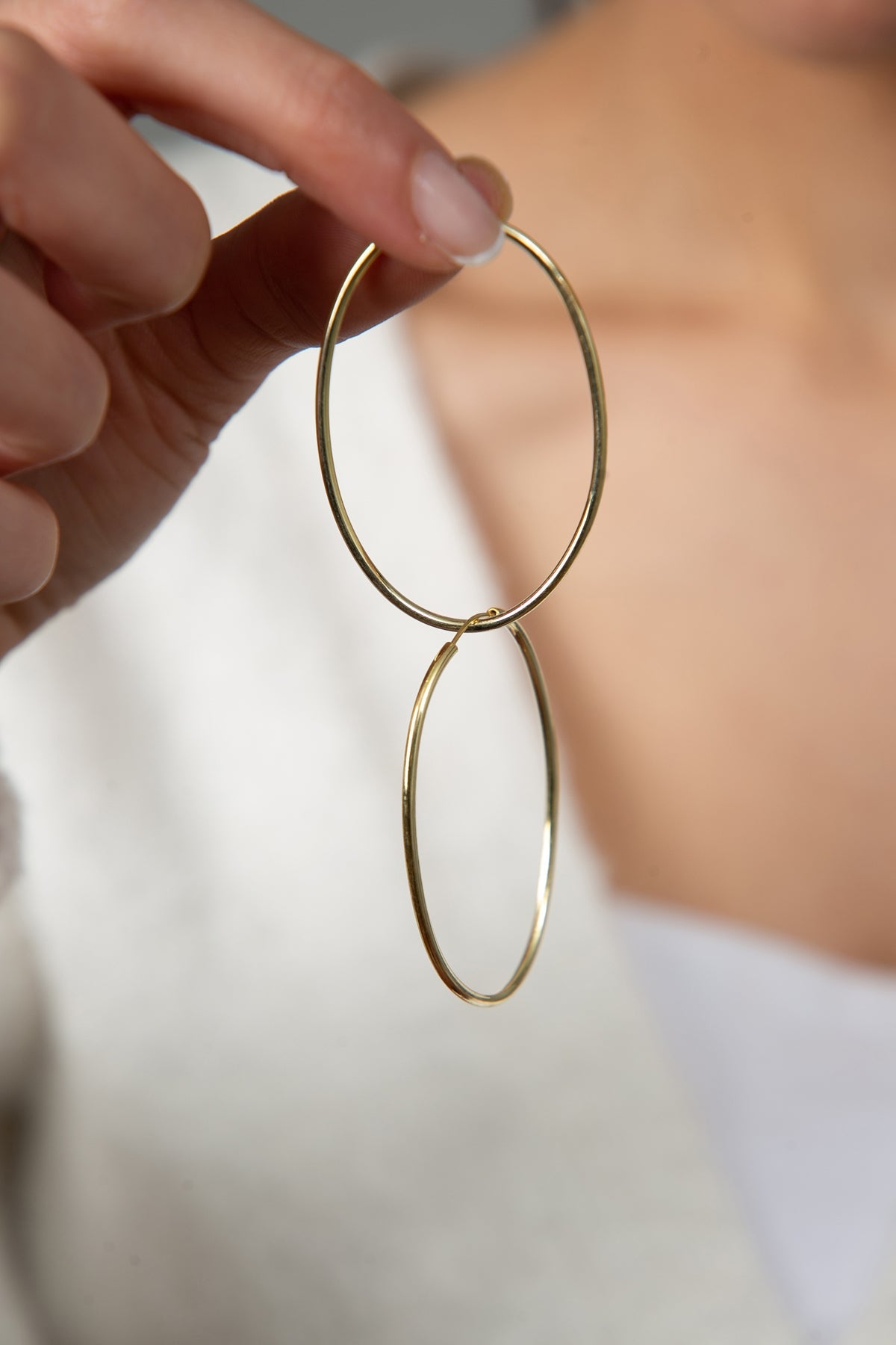 Wholesale Women's 925 Sterling Silver Hoop Earrings