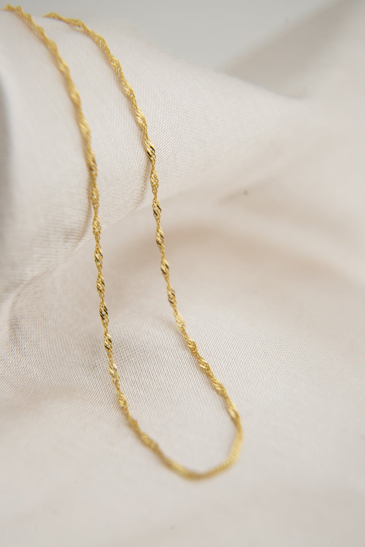 Wholesale Women's 925 Sterling Silver Singapore Chain Necklace (45 cm)