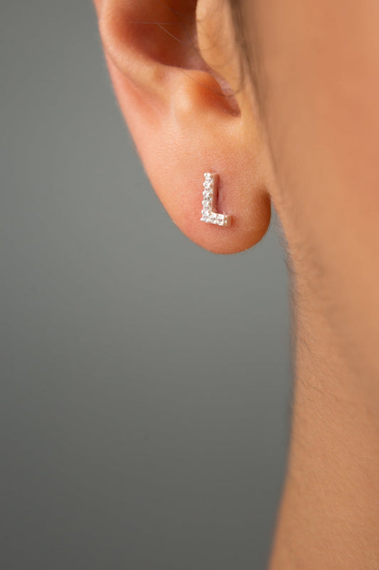 Wholesale  Women's L Letter 925 Sterling Silver Earrings