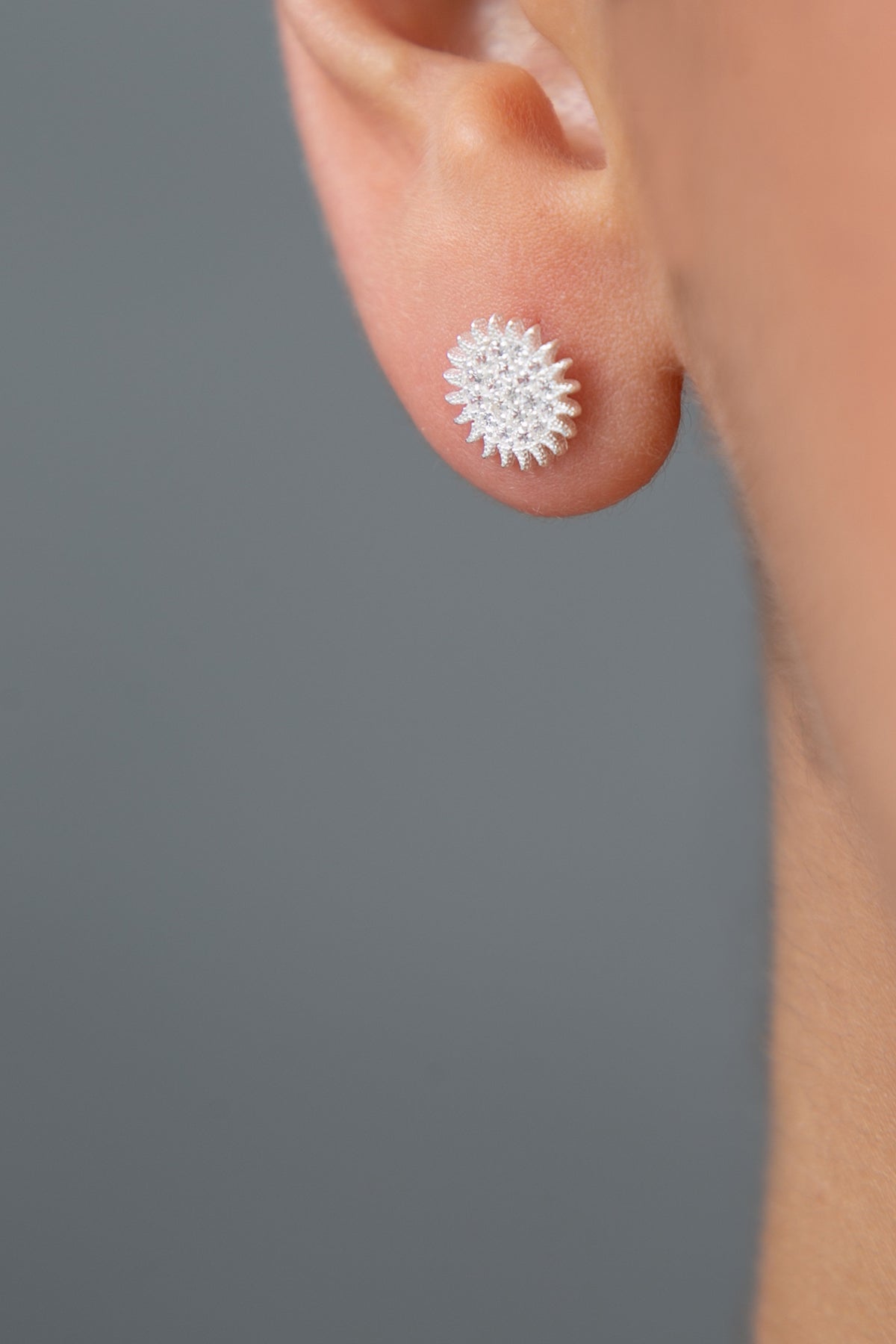 Wholesale Women's 925 Sterling Silver Sun Earrings