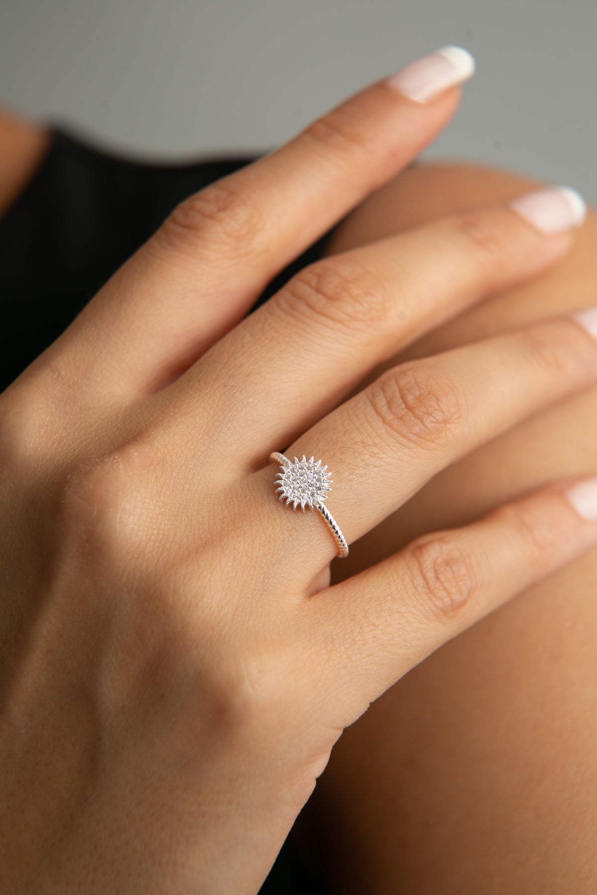 Wholesale Women's 925 Sterling Silver Sun Ring