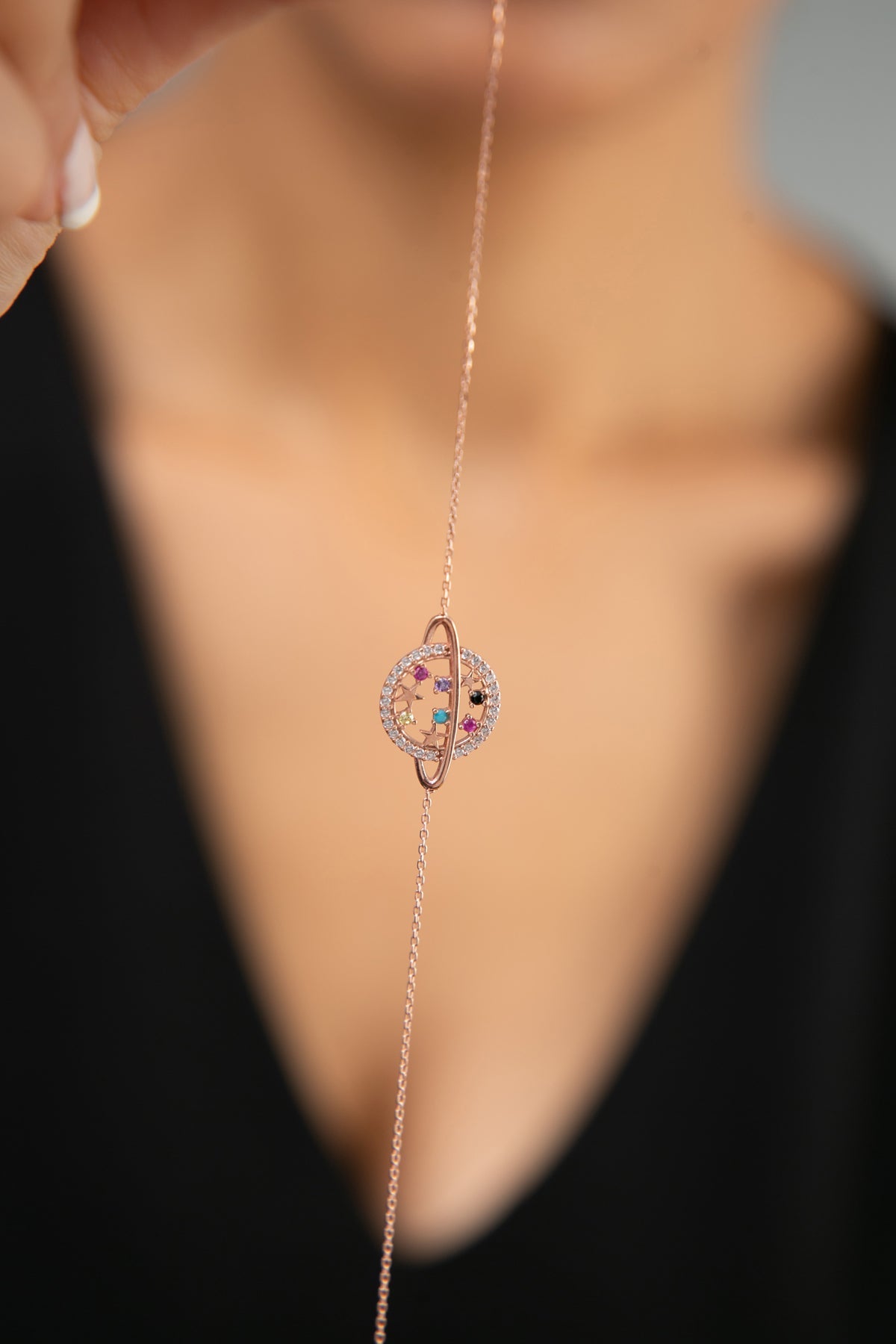 Wholesale Women's 925 Sterling Silver Bracelet with Planet Design