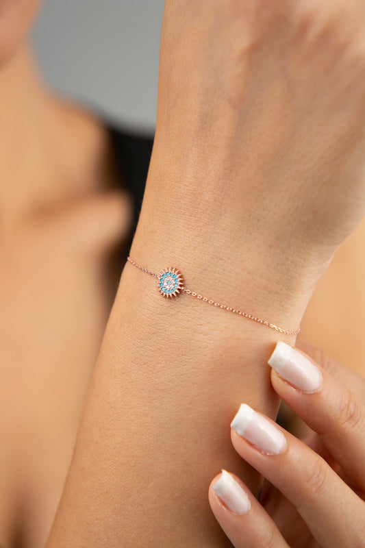 Wholesale Women's 925 Sterling Silver Sun Bracelet