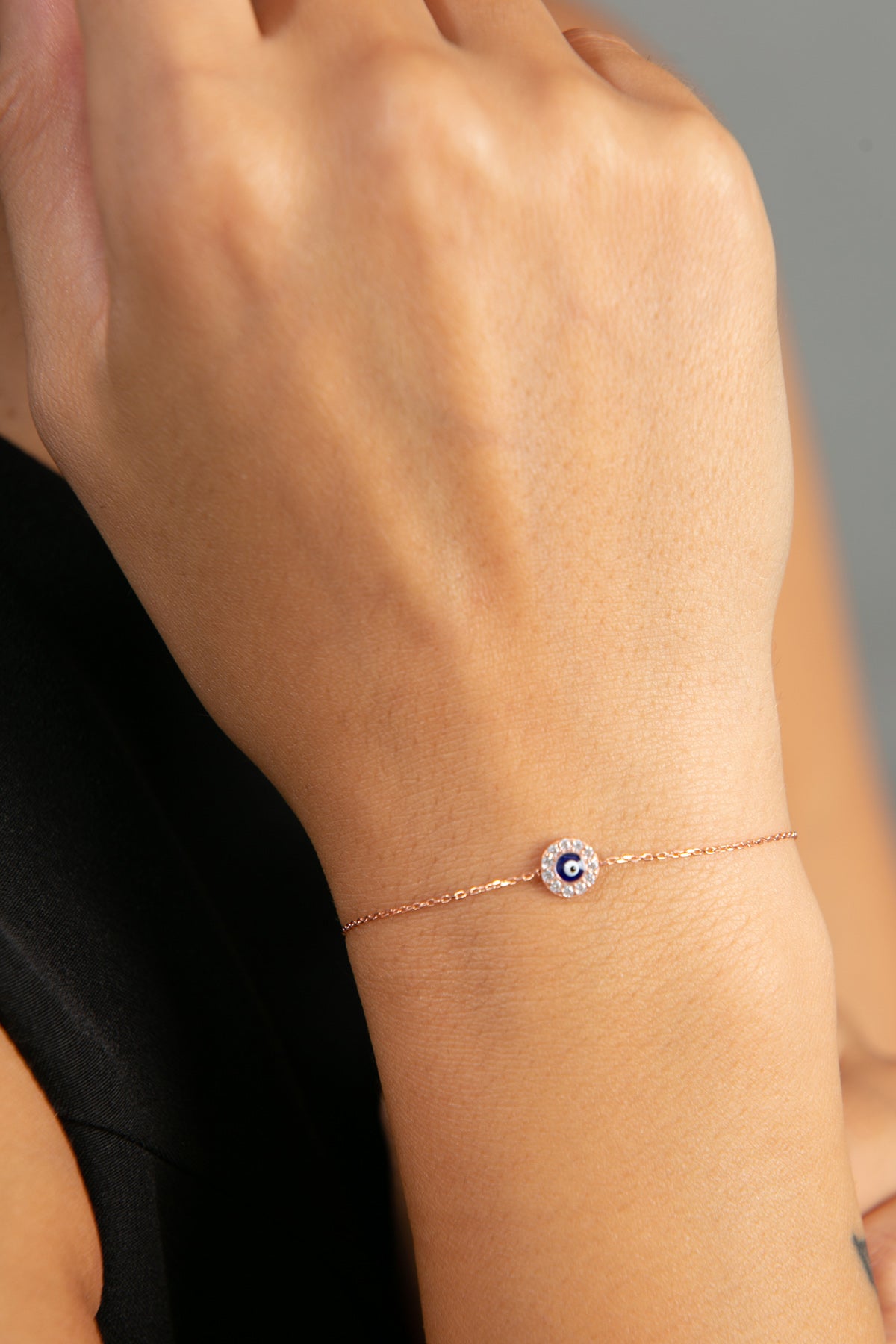 Wholesale Women's Evil Eye Model 925 Sterling Silver Bracelet