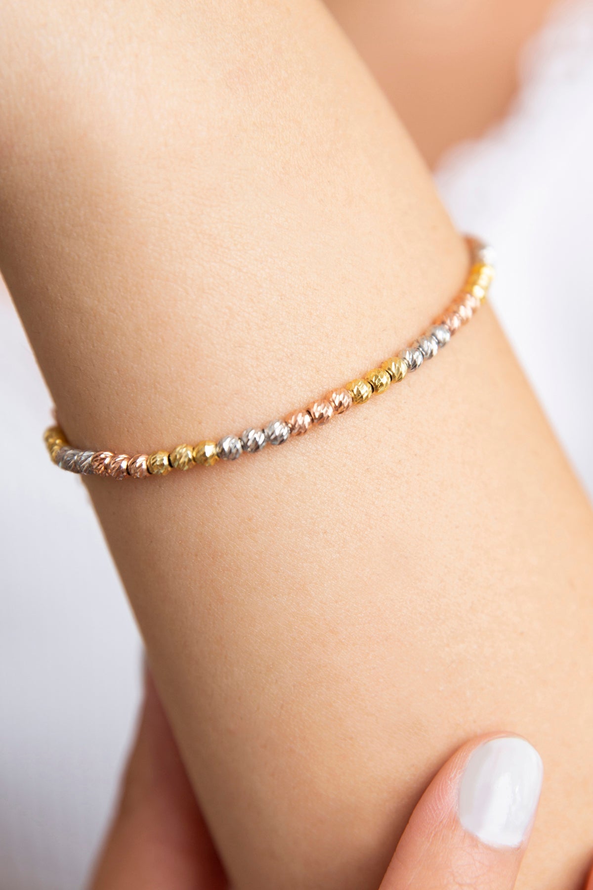 Wholesale Women's 3-Color Dorica 925 Sterling Silver Bracelet