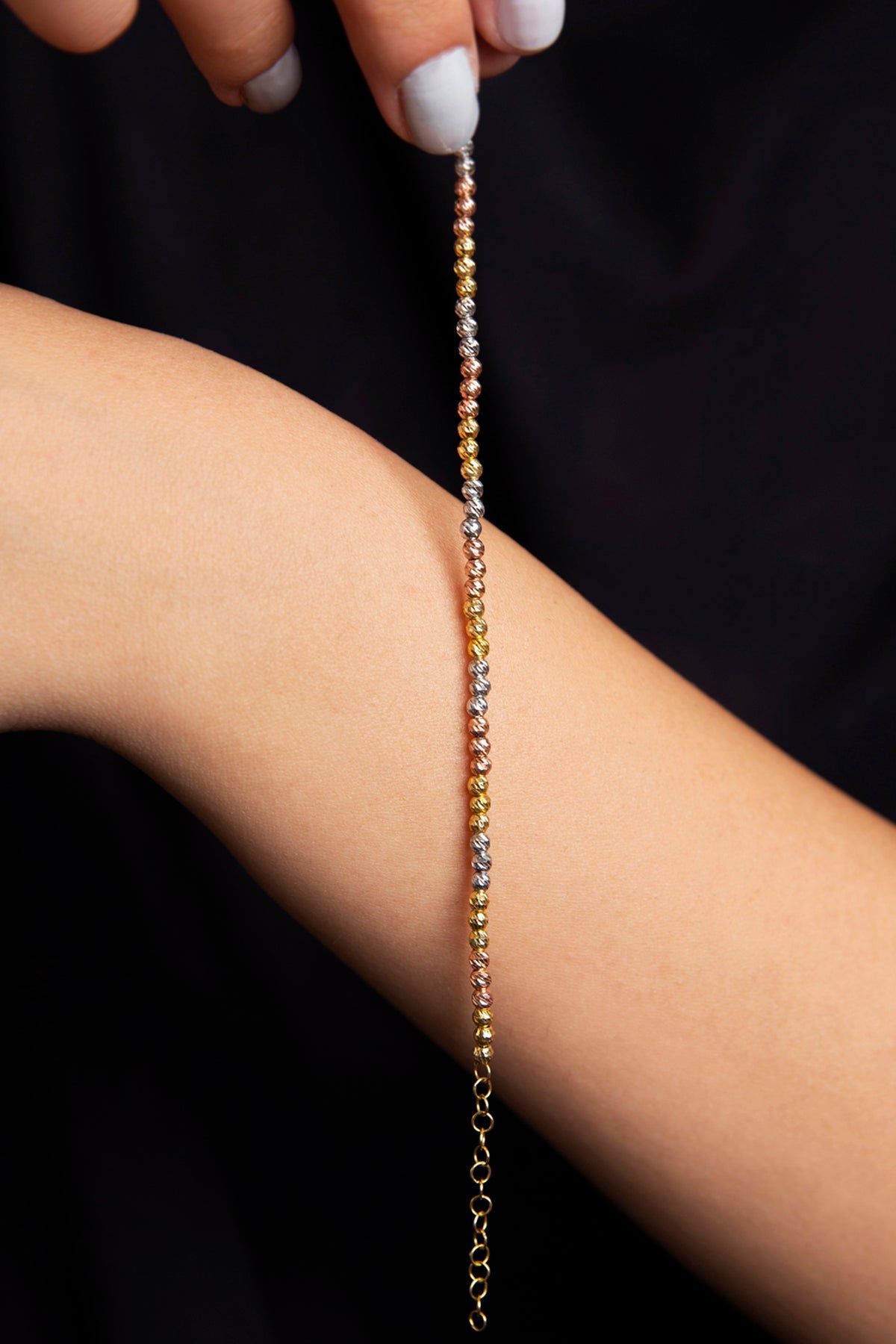 Wholesale Women's 3-Color Dorica 925 Sterling Silver Bracelet