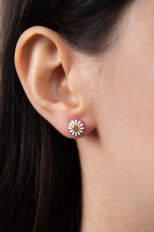 Wholesale Women's 925 Sterling Silver Daisy Earrings