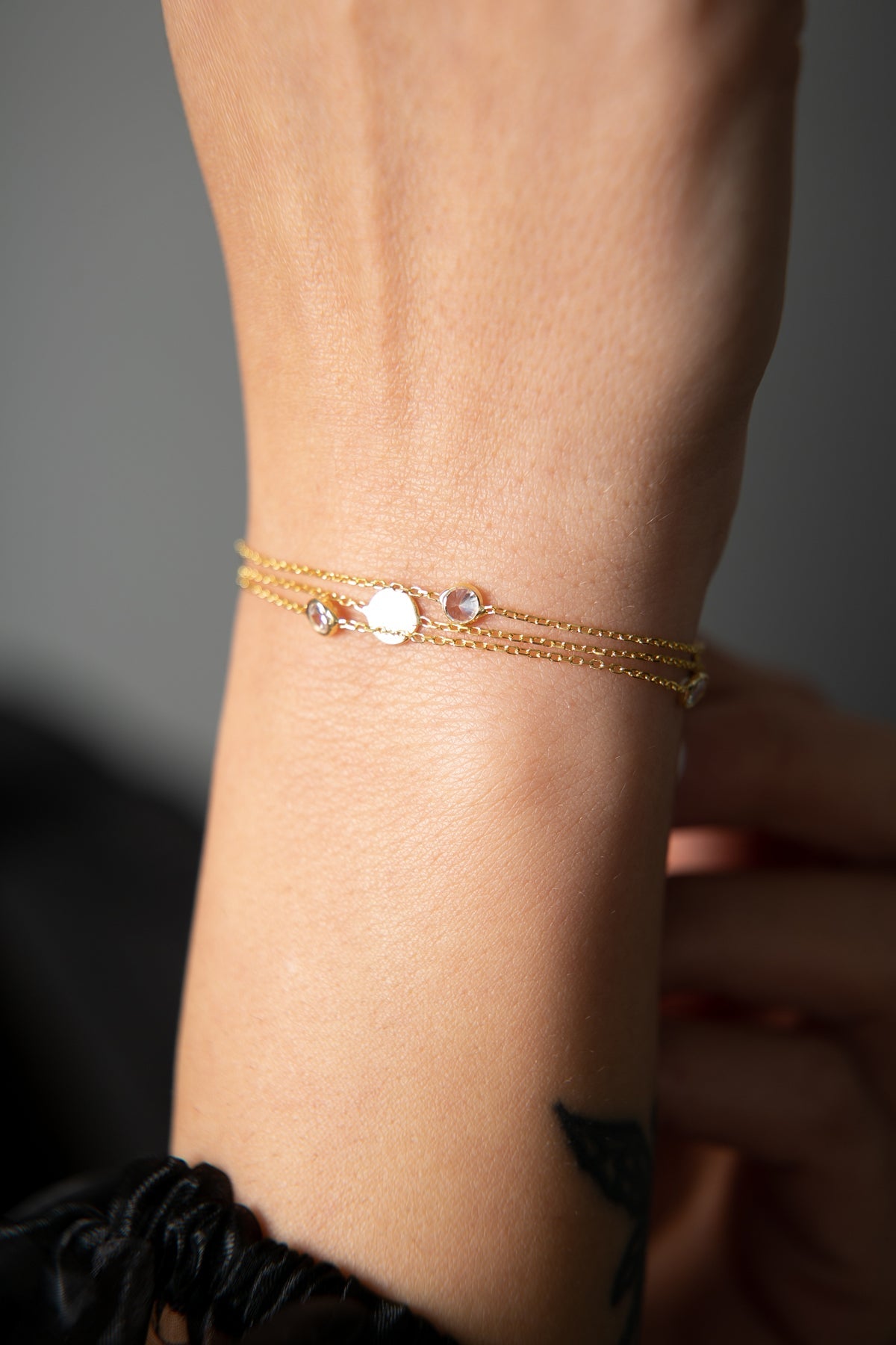 Wholesale Women's 925 Sterling Silver Plated Bracelet with Stone Detail