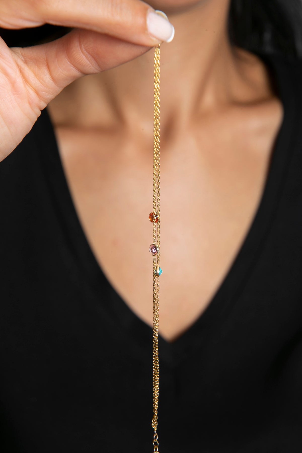 Wholesale Women's Colorful Stone Trend Model 925 Sterling Silver Bracelet